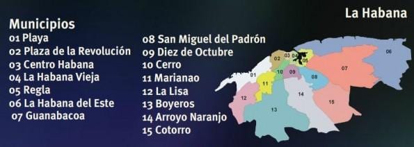 kort over Cuba regla